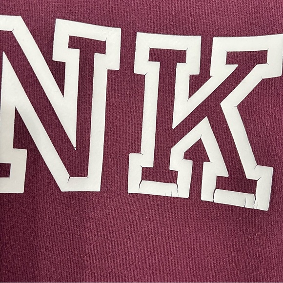 Victoria Secret PINK burgundy crewneck size XS - Picture 4 of 13